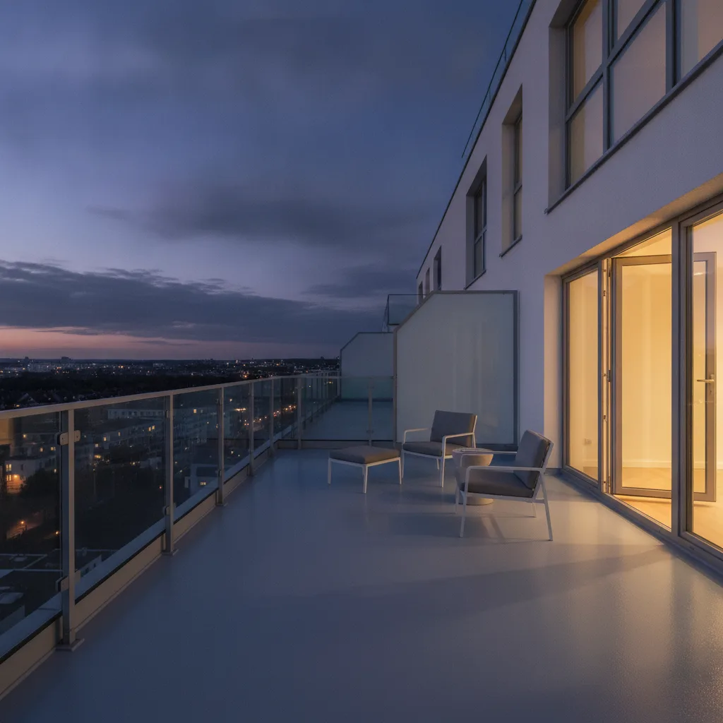 Renovierter Balkon von Profi Balkonsanierung Hamburg